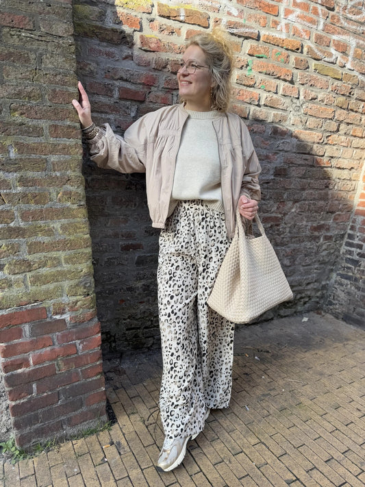 Beige Bomberjacke